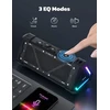 RIENOK nešiojamas Bluetooth garsiakalbis 30 W, IPX7 atsparus vandeniui, EQ, su LED apšvietimu, S11