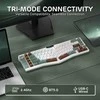 RK ROYAL KLUDGE A72 ergonomiška belaidė mechaninė klaviatūra 68 % 72 klavišai QWERTY 7500 mAh