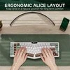 RK ROYAL KLUDGE A72 ergonomiška belaidė mechaninė klaviatūra 68 % 72 klavišai QWERTY 7500 mAh