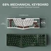 RK ROYAL KLUDGE A72 ergonomiška belaidė mechaninė klaviatūra 68 % 72 klavišai QWERTY 7500 mAh