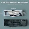RK ROYAL KLUDGE belaidė mechaninė klaviatūra Alice 68 % 72 klavišai, RGB, Hot-Swap, QWERTY, 7500 mAh