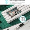 RK ROYAL KLUDGE belaidė mechaninė klaviatūra, 65 %, Bluetooth, 68 klavišai, linijiniai raudonieji jungikliai, RK68