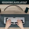 RK ROYAL KLUDGE belaidė mechaninė klaviatūra Alice 68 % 72 klavišai, RGB, Hot-Swap, QWERTY, 7500 mAh
