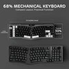 RK ROYAL KLUDGE belaidė mechaninė klaviatūra A72 Alice, 68 % dydžio, 72 klavišai, QWERTY, Hot-Swap, 7500 mAh