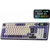 RK ROYAL KLUDGE belaidė mechaninė klaviatūra su išmaniuoju ekranu, RGB apšvietimu ir 98 klavišais, S98 DE