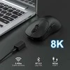 RK ROYAL KLUDGE belaidė žaidimų pelė MG5, PAW3950 jutiklis, 42000 DPI, 8 kHz, 54 g, USB-C, Bluetooth