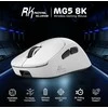 RK ROYAL KLUDGE belaidė žaidimų pelė, PAW3950, 42 K DPI, 54 g, 8 kHz, USB-C, BT, 2,4 GHz, RK MG5