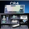 RK ROYAL KLUDGE C84 HE mechaninė žaidimų klaviatūra, 84 klavišai, Rapid Trigger, RGB, laidinė