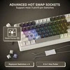 RK ROYAL KLUDGE mechaninė belaidė klaviatūra, 100 klavišų, 3 režimų, Hot-Swap, F99