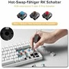 RK ROYAL KLUDGE mechaninė belaidė žaidimų klaviatūra 75 % TKL, 85 klavišai, QWERTZ, RGB, RK84-DE