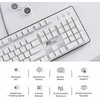 RK ROYAL KLUDGE mechaninė klaviatūra RGB apšvietimu, 104 klavišų, rudi jungikliai, RK920