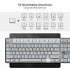 RK ROYAL KLUDGE mechaninė klaviatūra su RGB apšvietimu, pilno dydžio formato, raudonieji jungikliai, 104 klavišai, RK920