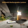 ROCAM LED kempingo lempa su saulės įkrovimu, 3000 mAh akumuliatoriumi, rankine rankenėlė, 200 lm, IPX4, CL1000