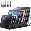 Rocoren stalinė krovimo stotis 10x USB (6 x USB-C, 4 x USB-A), 400 W, PD 100 W, GaN, RCCT-023