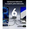 Rocoren USB-C GaN įkroviklis 270 W, 6 lizdų, 4 x USB-C, 2 x USB-A, PD 100 W, QC4.0, PPS, juodas