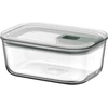 Rosti Mepal Mepal stiklinis maisto laikymo indas EasyClip, 700 ml, hermetiškas, šalavijų žalios spalvos