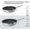 Rostique nerūdijančiojo plieno keptuvių rinkinys 24 ir 28 cm indukcijai
