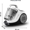 Rowenta be maišelio dulkių siurblys 750 W, cikloninė technologija, 7,6 m veikimo spindulys, RO2917