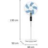 Rowenta grindų ventiliatorius su LED ekranu, nuotolinio valdymo pultu, 12 greičio lygių, tylus 35 dB, VU5650F0