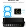 Rsydmny USB įkrovimo stotelė 8 prievadų 40 W su LED ekranu i6