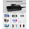 Rsydmny USB įkrovimo stotelė 8 prievadų 40 W su LED ekranu i6