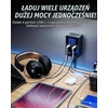 SABRENT 8 prievadų USB-C ir USB-A įkroviklis 252 W su LCD ekranu AX-8PTC