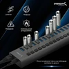 SABRENT maitinamas USB koncentratorius, 16 prievadų, USB 3.2, 90 W, HB-PU16