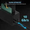 SABRENT SATA SSD ir HDD diskų dokas USB-C 10 Gb/s, 2.5 ir 3.5 col., DS-UC1B