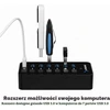 SABRENT USB 3.0 koncentratorius su 7 prievadais, 5 Gb/s, maitinamas, HB-BUP7