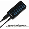 SABRENT USB 3.0 koncentratorius su 7 prievadais, 5 Gb/s, maitinamas, HB-BUP7