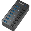 SABRENT USB 3.0 koncentratorius su 7 prievadais, 5 Gb/s, maitinamas, HB-BUP7