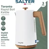 Salter elektrinis virdulys Toronto 1,7 l 3000 W, matinis baltas, su 360° pagrindu ir filtru