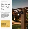 Scandinavian home Lysea lauko LED prožektorių rinkinys, 4 vnt., IP65, aliuminis, 12 V, 3000 K