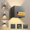 Scandinavian home Lysea lauko sieninis LED šviestuvas, IP65, 6 W, antracito spalvos, WOA1-1952-5696