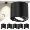 Scandinavian Home Lysea Scandinavian home įleidžiamų LED šviestuvų rinkinys, 6 vnt., 3,4 W, 3000 K, 470 lm, Ø80 × 65 mm, juodi, SAB6-1CD3-1000