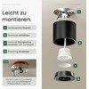 Scandinavian Home Lysea Scandinavian home įleidžiamų LED šviestuvų rinkinys, 6 vnt., 3,4 W, 3000 K, 470 lm, Ø80 × 65 mm, juodi, SAB6-1CD3-1000