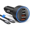 sccvee automobilinis įkroviklis 165 W, 4 USB-A/USB-C prievadai, PD 100 W