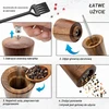 Schwarzwald Spirit medinių druskos ir pipirų malūnėlių rinkinys su keraminiu mechanizmu, 16,5 cm