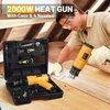 SEEKONE karšto oro pistoletas 2000 W, 50–600 °C, 5 antgaliai, SDL-2816
