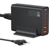 Sefitopher GaN III USB-C 6 prievadų įkroviklis, 200 W, PD, Quick Charge stotelė