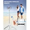 SelfieShow 179 cm aliuminis telefono ir fotoaparato trikojis su nuotolinio valdymo pulteliu