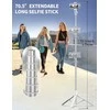 SelfieShow 179 cm aliuminis telefono ir fotoaparato trikojis su nuotolinio valdymo pulteliu
