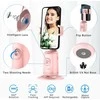 SelfieShow 360° automatinio veido sekimo stovas su gimbalu, rožinis, skirtas išmaniesiems telefonams