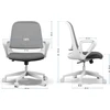 SENSE7 ergonominė biuro kėdė su tinkline atlošo medžiaga ir reguliuojamais porankiais Sopty