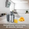 SEVERIN vaisių ir daržovių sulčiaspaudė, 400 W, 0,5 l talpa, nerūdijantis plienas, ES 3566