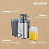 SEVERIN vaisių ir daržovių sulčiaspaudė, 400 W, 0,5 l talpa, nerūdijantis plienas, ES 3566