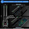 Shadowhawk LED žibintuvėlis, USB įkraunamas, 500000 lm, taktinė IP67, XHM90.2, DE-S1007