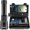 Shadowhawk LED žibintuvėlis, USB įkraunamas, 500000 lm, taktinė IP67, XHM90.2, DE-S1007