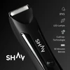 Shav kūno ir intymių zonų vandeniui atspari vyriška skutimosi mašinėlė su keraminėmis geležtėmis ir USB-C įkrovimu