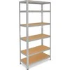 shelfplaza metalinė lentyna 200 x 110 x 30 cm, 6 lentynos, 145 kg vienos lentynos apkrova, cinkuota